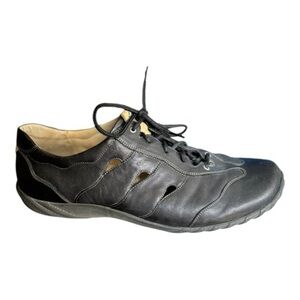 Durea Black Leather Shoes Size 9.5 Men's Lace Up Comfort Shoes